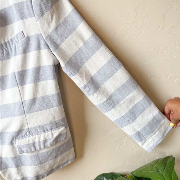 Merona Blue and White Striped Blazer - Picture 9 of 16